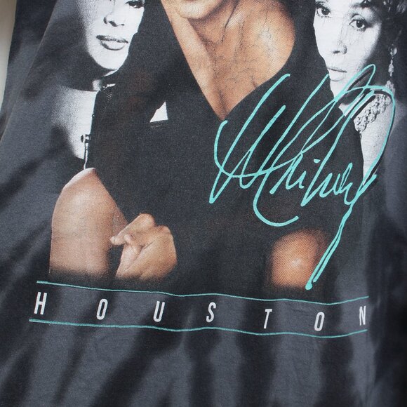 Whitney Houston Shirt Womens Medium Gray Band Tee - Picture 7 of 9